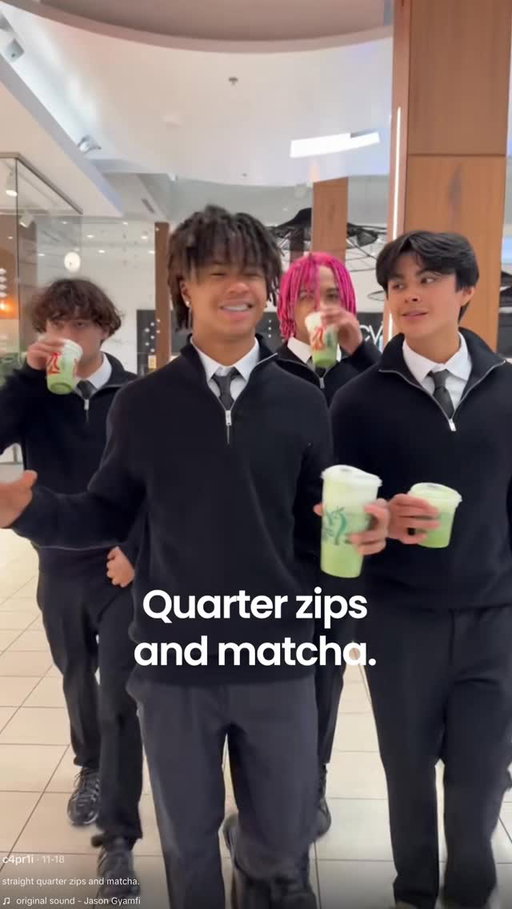A short exploration of the recent quarter zip and matcha trend.

#fashion #style #menswear #quarterzip