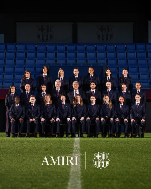 AMIRI joins forces with the women of FC Barcelona (@fcbfemeni) - athletes who define modern excellence - as official formalwear partner. A celebration of craftsmanship, culture, and confidence, designed for the athletes who define a century of excellence. @amiri @fcbfemeni @fcbarcelona @mikeamiri
