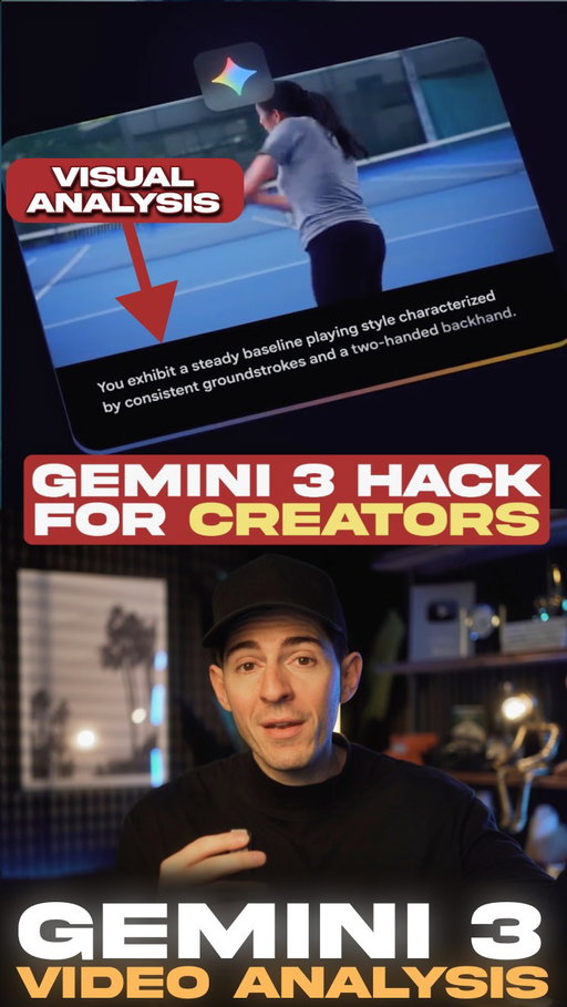 @googlegemini just released Gemini 3.

And there’s a feature in here not many people know about that is insanely valuable for creators and marketers.

You can now upload a video and Gemini will analyze it and give you live feedback.

Hook optimization, retention callouts, even visuals suggestions

Gemini is not only analyzing the transcript but it’s also diagnosing what is on the screen visually.

A-roll, my b-roll, graphics, text, everything.

And this isn’t generic content advice, this is super practical and extremely tactical.

If you paste in a screenshot of the retention graph, it can also pinpoint the exact spots where I had too much fluff.

Now if you make content, you’ll realize how mindblowing this is.
And it’s possible because Gemini 3 is truly multi-modal.

You can give it video, image, or text, and it can ingest everything and synthesize it better than any other AI model I’ve seen.

Now what I went through is just one content example.

You could give it your best and worst videos and have it spot the differences.

You could drop in your top 10 videos and have it find winning patterns.

The sky’s the limit, but Gemini 3 just became my go-to for everything content related.

Now the truth is, Gemini is great at a lot of other things too.

It visualizes data incredibly well.

It’s amazing at generating really impressive website design in one shot.

And that’s just scratching the surface.

If you’re sleeping on Gemini, don’t, it’s my favorite model right now and the most impressive one for content I’ve ever used.

Follow @kallaway for more videos like this

#ai #artificialintelligence #tech #technology #google #gemini3 #GoogleGemini #Sponsored #marketer #creator