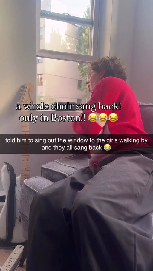 they sang back!! #singing #franksinatra #boston