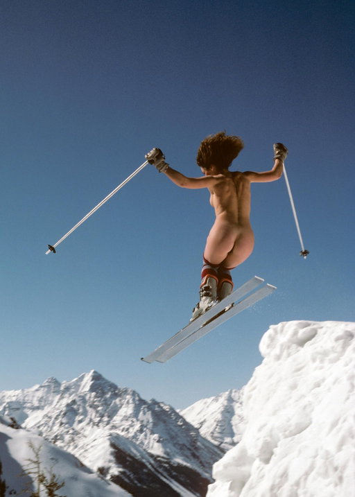 In the early '80s, Playboy asked about 200 women to strip down and hit the slopes. See more of our famous Snow Bunnies at the link in bio.