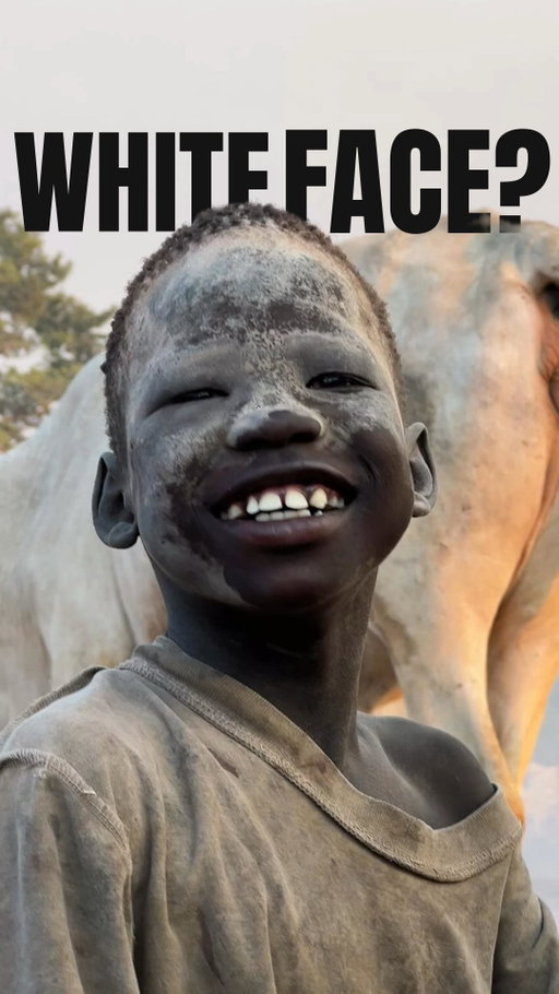 🇸🇸 The Mundari have been painting their faces white with dried, burnt cow poop for centuries. It protects them from the sun, keeps mosquitoes away, and even improves their skin. They also put it on their cows to keep mosquitoes away. This is just one of many unique Mundari traditions, so make sure you follow my page for more interesting travel content! 🫶🏻

#travel #dnzhtravels #viral #backpacking #travelgram #travelling #travelblogger #traveling #traveler #áfrica #africa #african #africans #sudan #sudanese #southsudan #southsudanese #mundari