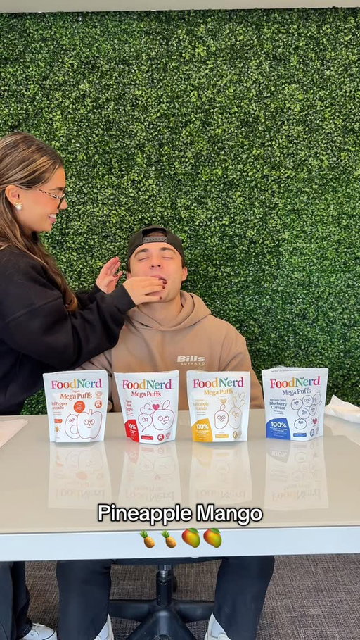 We took the branding away and let the food do the talking 👀
Sprouted seeds + real fruits & veggies = a puff adults and kids love.