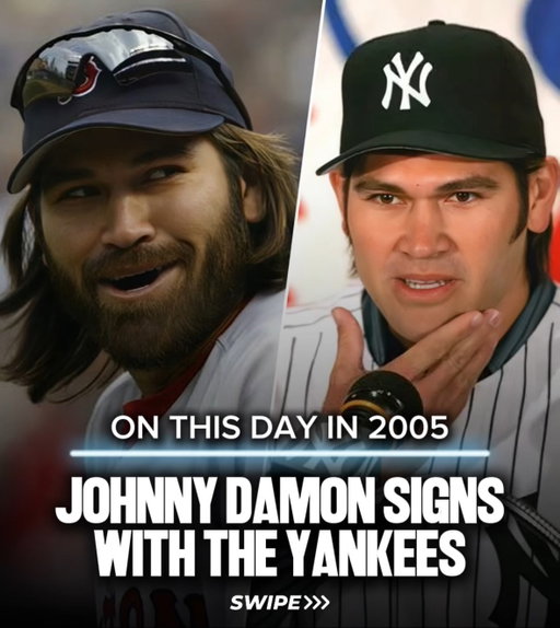 On this day in 2005, after spending four years with the rival Red Sox, the Yankees officially introduce a clean shaven, Johnny Damon, to the media. 

Damon signed a four-year, $52 million deal to play centerfield and bat leadoff in the Bronx.

Clip: Damon talks in detail why he made the move to the Bronx on @kayster61’s CenterStage.