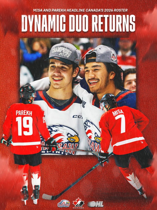 A big duo for the big stage 🇨🇦

Michael Misa and Zayne Parekh reunite as teammates, chasing another milestone together!

DETAILS 🗞️: article on website

#WorldJuniors