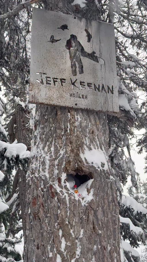 First real day riding powder since we lost you @keenanjeff 💔💔💔the heart will forever be broken over losing you in the mountains. It’s beyond polarizing to love the thing that took you away. snowboarding ❤️💔, It defined our lives over the last few decades… 💔 I hope to one day bring khyber here to feel your guidance. 

I’ll take it as a sign today, charlotte magically had some whiskey in her pocket. It wasn’t Japanese hibiki, but it’ll do. 🙏🏼❤️❤️‍🩹