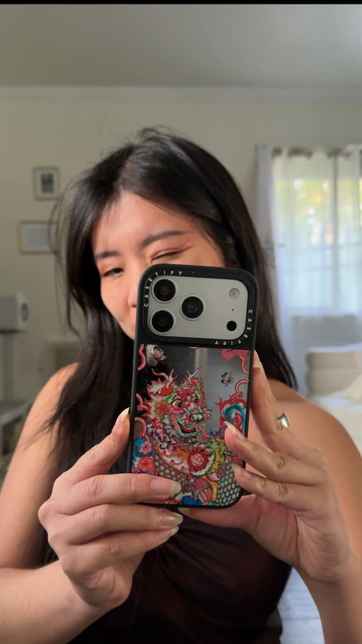 the feeling when your phone case represents your Asian heritage so beautifully 🤍🥰 these beautiful designs are artwork by the talented Phannapast’s collab with CASETiFY!