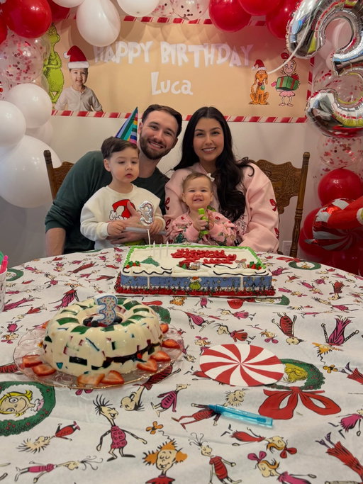Luca is now a 3 year old 😭💚❤️ it feels like we just left the hospital not too long ago on Christmas Day happier than ever with our first baby 🫶🏼