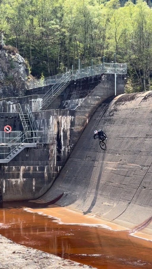 A few phone clips from the latest film. This project was so fun, riding miles into the hills in search of these incredible structures and not knowing if they’d even be rideable! Link in my bio to the full film.