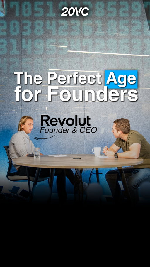 Comment "Nik" and we'll send you the full conversation⁠
⁠
The Perfect Age for Founders | Nik Storonsky, Co-founder & CEO @ Revolut⁠
⁠
#founder #entrepreneur #startup