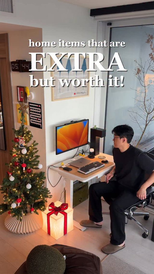 If it brings you joy, its worth it 🙂‍↕️

#homedecor #interiordesign #hometheater #smallbutbigapartment #cozyhome inspo: @im_ericwang