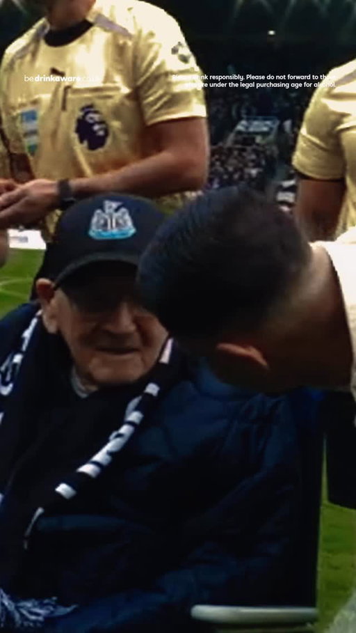“It’ll be a memory for him and our family for a long time”

A Lovely Day for 100-year-old super fan Tom - thank you to @guinness and the amazing St. James’ Park crowd for making it so special 🖤🤍

18+ | Please drink responsibly