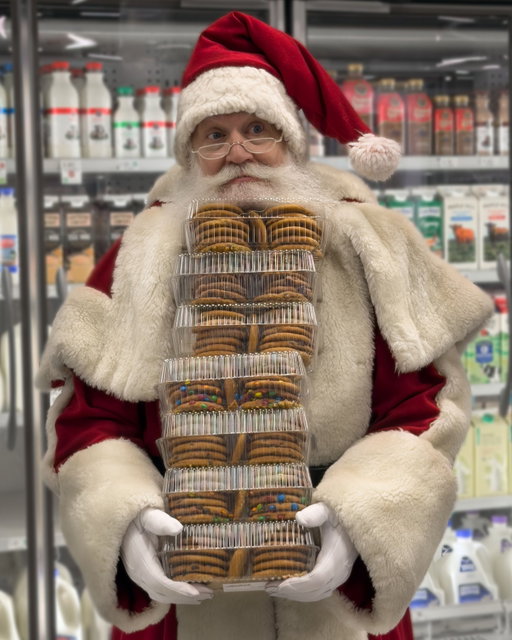 Look who stopped by for cookies and milk last night. Merry Christmas from all of us at Publix!