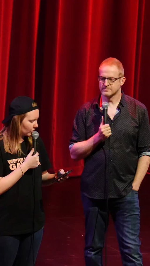I am pretty sure this question is for Georgia. with @andrewjrivers and @georgiawarder #comedy #standup