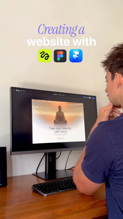 This is how I build a premium website from scratch using AI + design tools ⚡️

I start in @higgsfield.ai to generate a cinematic hero video. Then I design the full web concept in Figma.

Finally, I push everything to Framer, add smooth animations, and publish the site live.

This workflow is perfect when you want speed without sacrificing quality.

#aidesign #webdesign #figma #framer #motiondesign