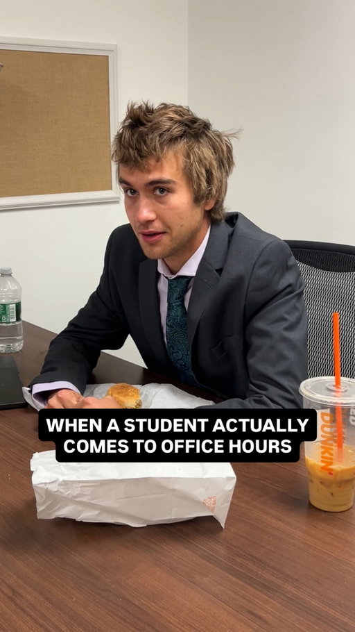 it’s like a break for them #collegelife #officehours #collegestudent #afterclass #professors