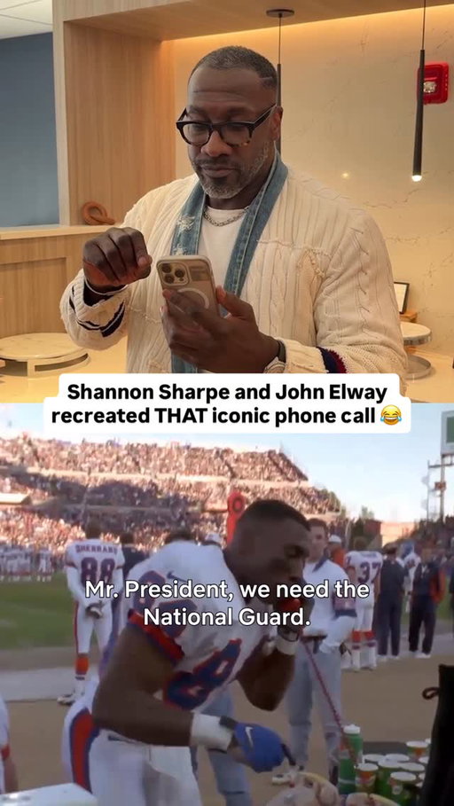 “I’m calling the President! … Help is on the way!”

Shannon Sharpe and John Elway recreated THAT all-time Broncos moment 😂

📺 Elway is now playing only on Netflix!

#denverbroncos #nfl #broncos #johnelway #shannonsharpe