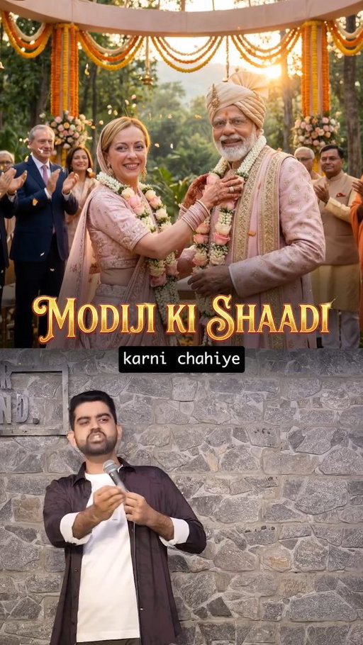 From  diplomacy to dil-omacy
.
#modiji #melodi #meloni #indianwedding #aivideo