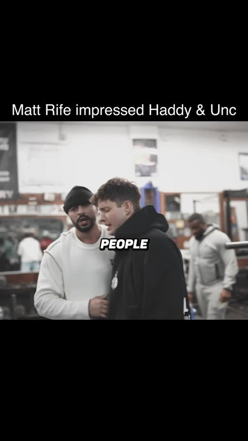 Haddy and Unc were impressed by Matt Rife #gym #motivation