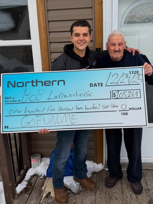 We did it! Today we delivered Bob his $100,000 check.

The amount of love and support from everyone has been unreal, and we truly couldn’t have done this without you.

Thanks to your donations, Bob told us this gift has given him the chance to finally spend time with his family and focus on his health. After years of hard work, he’s officially putting in his resignation and retiring at the end of the month.

Thank you.

This will be a Christmas we’ll never forget. ❤️