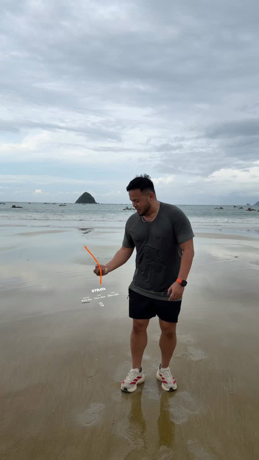 Running is more fun when video editing is involved, episode 2. Easy 5k run on the beach #5krun #strava #beachrun
