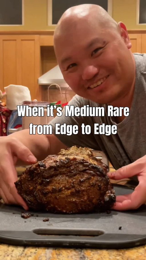 Merry Christmas everyone! Hope everyone had an amazing holiday for those that celebrate it.🎅🏻🎁🎄 I’ve been cooking my family’s Prime Rib and I think I finally perfected the recipe this year with no grey band from the cap. I Reversed Seared the 8lb. Prime Rib low and slow at 225° and I used @thegrilldads method of using the bones to the protect the Rib Cap before hard searing it for 10 minutes for the perfect crust.
I’ve always done the Closed over method, but from now on, it’s Reverse Sear all the way if you have the time. Merry Christmas everyone!
Also, special thank you to @insatiablyepicurious for advising me on where to get my Rib Roast this year.
#primerib #beef #christmas #issaquah #fyp