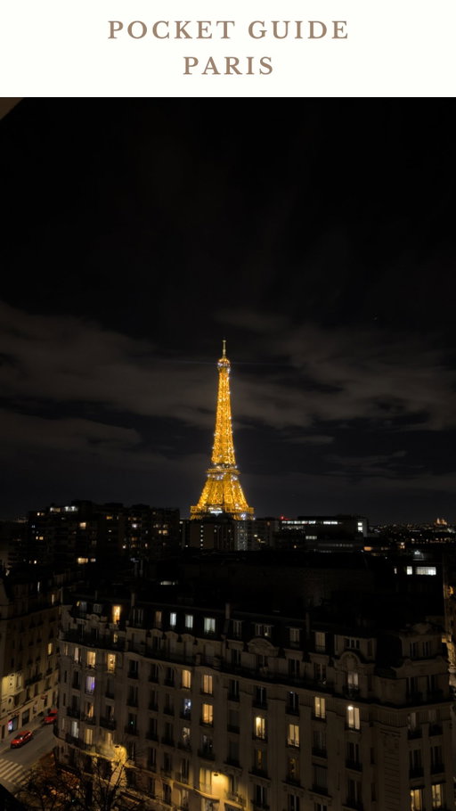 Paris Pocket Guide 🇫🇷✨
If you’re planning a trip to Paris and don’t want to miss the good stuff, save this.

I put together everything I personally loved (been or planned to get to) and would plan around again. Museums that don’t feel overwhelming, cafés worth sitting down for, iconic Eiffel Tower views, hotels you can actually step into even if you’re not staying, and rooftops with views you won’t forget.

✨Museums to add to your Paris itinerary
Bourse de Commerce
Musée de l’Orangerie
Musée Rodin
Petit Palais
Musée Carnavalet
Palais de Tokyo

✨Classic Paris cafés worth the stop
Carette
Angelina
Café de Flore
Les Deux Magots
Le Café Marly
Café Kitsuné
Ralph’s Coffee

✨Best Eiffel Tower views in Paris
Île aux Cygnes
Metro line 6 (Passy → Bir-Hakeim)
Avenue de Camoëns
Trocadéro
Rue de l’Université
Rue Buenos Aires
Rue Saint-Dominique

✨Hotels to stay at or just go for a drink
Ritz Paris
Hôtel de Crillon
Le Meurice
Shangri-La Paris
Hôtel Plaza Athénée
Four Seasons Hotel George V
InterContinental Le Grand

✨Rooftops with Eiffel Tower views
Printemps Rooftop
Galeries Lafayette Rooftop
Perruche
Eylau Rooftop
Gigi Paris
MUN Paris
Too Tac Tac

This is the kind of Paris guide I wish I had the first time I went.
Easy to plan, easy to move through, and full of moments that actually feel like Paris.

If you’re new here, I’m Elena. I share smart, no-chaos travel guides so you can see more without running across the city all day.

Save this for later or send it to the person you’d walk Paris with 🤍
