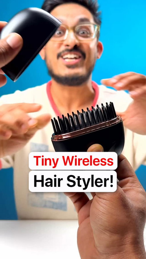 This Mini Wireless Hair Styler Is Mad Useful! 👱🏼‍♀️
.
🔗 Buying link in bio!
.
Wireless hair straightener, hair gadgets, women hair device, hair styles, hair styler