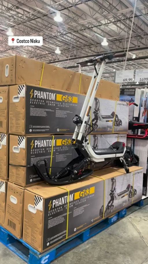 Phantom G63 electric SNOW scooter spotted at Costco Nisku! ❄️ 😱

Product selection, services and pricing may vary by location. Visit your local Costco for details.
La sélection de produits, les services et les prix varient d’un entrepôt à l’autre. Pour en savoir plus, rendez-vous à votre entrepôt Costco.