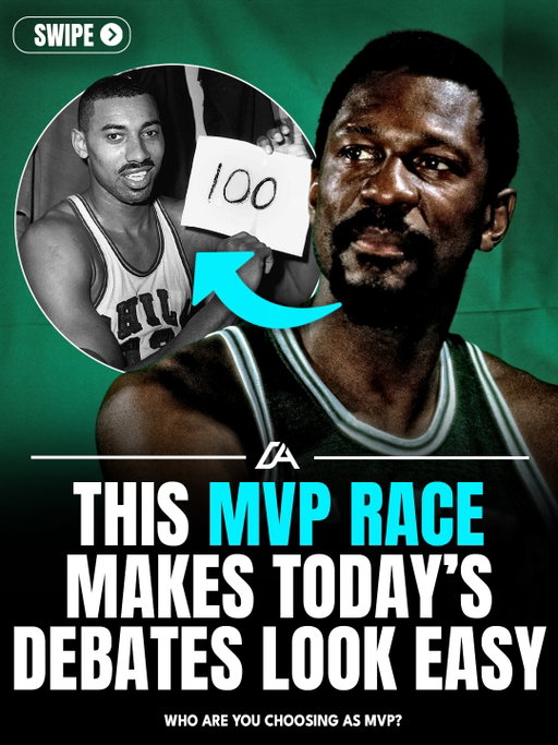 People argue who the MVP should be every single season. Then you look back at 1961–62… and realize this debate was not the same.

Wilt averaged 50.4 points and 25.7 rebounds. Oscar put up a 30-point triple-double season. Elgin Baylor dropped 38 a night. And Bill Russell still walked away with the MVP because winning, impact, and defense mattered more than raw numbers back then.

So if you were voting in 1962… who’s your MVP?

Follow @idailyathlete for the best sports content on Instagram 🏀