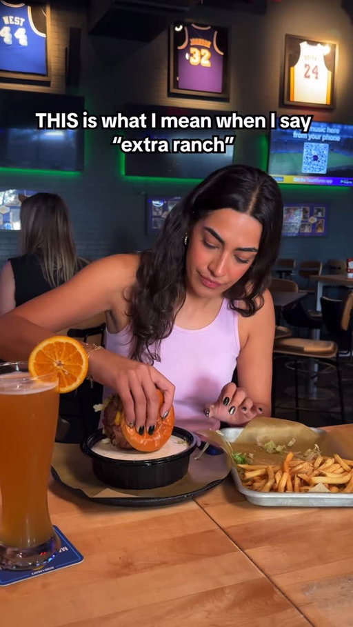 a side of burger with my ranch meal>>>>>>>>>