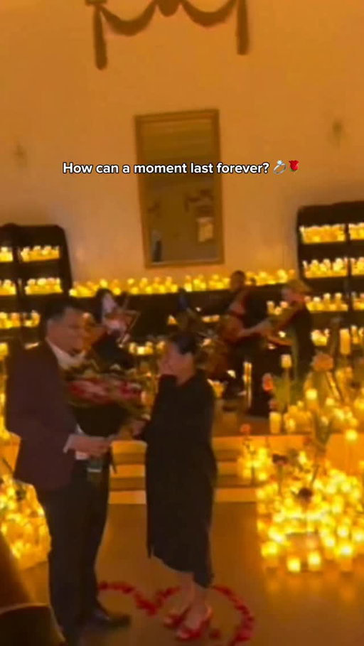 💍 A proposal under candlelight in Atlanta… it doesn’t get more heartfelt than this 💛