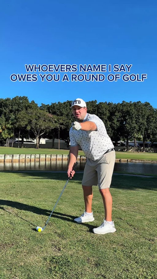 Who's getting a free round?! #golf #golfer #name #viral #reels