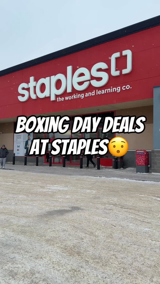 Boxing Day deals on now at @StaplesCanada! They may sell out quick so make sure to go there right away.
.
.
.
.
#StaplesCanada_Partner #BoxingDay