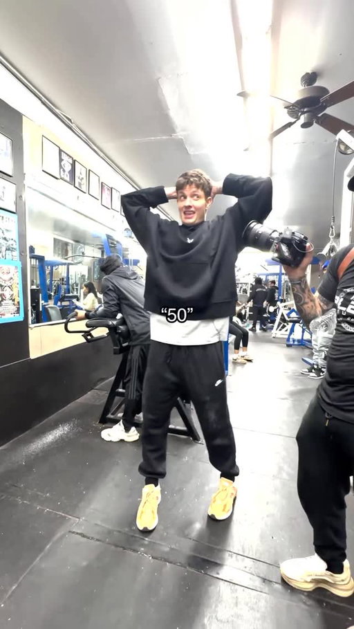 Matt’s reaction to the weight 😭 #gym #motivation