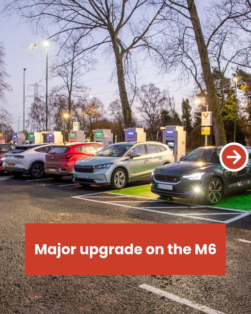 We’ve upgraded to 160kW ultra-rapid chargers at Welcome Break Corley, delivering charging speeds of up to twice as fast as before ⚡

Our new on-site battery storage helps maintain ultra-rapid charging speeds on both sides of the M6 even at busy times.

The future of motorway charging is here.
#EVCharging #UltraRapid #ElectricVehicles #InstaVolt