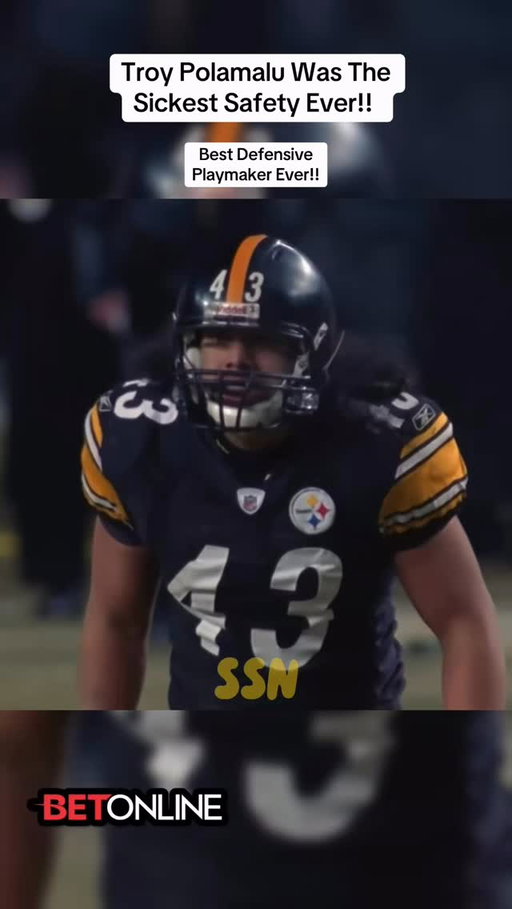Troy Polamalu Was The Sickest Safety Ever!! @betonline_ag 

#troypolamalu #nfl #pittsburghsteelers #steelers #explore