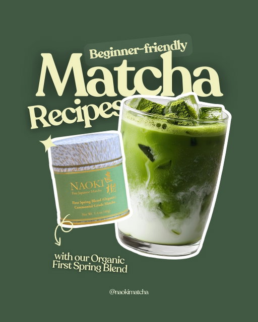 We love experimenting with our Organic First Spring Blend because it pretty much never goes wrong. 😌

Here are our top 4 beginner-friendly ways to enjoy it at home:
- Creamy classic latte
- Sweet strawberry oat latte
- Fun honey cold foam latte
- Bright, refreshing matcha lemonade

All of them shine with this smooth, mellow blend, with hints of dark cocoa and a roasty finish. Effortlessly delicious whether on its own, or in any of your favorite creative recipes 🤤

How do you enjoy your First Spring Blend? Share your creations with us! 🫶🏻

#betterwithmatcha #naoki #naokimatcha #finejapanesematcha #authenticjapanesematcha naokimatchacafe matchalover greentea matchalove matchatea matchagreentea matchaholic matchapowder matchalovers organicmatcha greentealover matchamood japanesematcha matchaaddict matchaeverything ilovematcha matchavibes matchatime tealover teatime