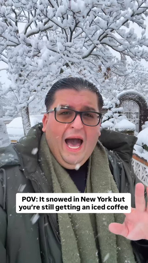 POV: It snowed in New York but you’re still getting an iced coffee

#snow #newyork #snowstorm #icedcoffee #nyc