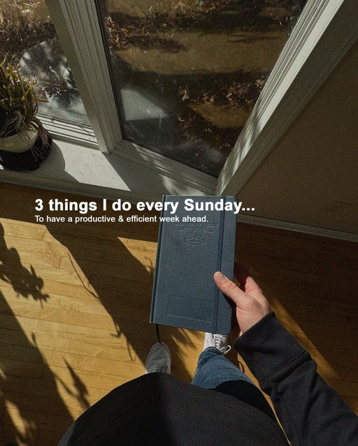 3 things I do every Sunday to have the most productive week ahead 💻 📝🔋⌛️

#motivation #lifestyle #selfimprovement #inspiration #selfdevelopment #takingaction #mindset #growthmindset #work