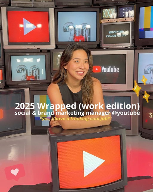 “what do you do for work” + only a small part what I do but wanted to show some highlights & “sexy” moments of my marketing job in tech.

1. shooting with katseye - we had a blast on set and so many fun viral videos we made together
2. freakier friday x youtube for nostalgia & childhood feels - plus a parent trap reunion too.. this was a huge project to lead but what a massive collaboration across teams and partners + red carpet interviews with the whole cast 
3. q2 I was BUSY putting together a freaking PROM?!! youtube had our first ever prom - inviting iconic youtubers to have a blast from the past, y2k style. I learned SO much about putting together a brand social event for creators.. and wow event production is A REAL SPORT. & special love to @hollaceh and @nantuck3t for making the @fentybeauty magic happen together.
4. Harvey.. are you kidding? Im sorry but SUITS is a regular rewatch for me so this was iconic. No words.
5. so lucky to go to concerts through work and wow cowboy carter beyonce - it was so much fun. + saw sza / kendrick + bring out JB for snooze? yea. my soul left my body that night 
6. Wicked NYC Premiere - this might have been my SUPERBOWL bc as a huge theater & wicked fan - yea accidentally running into ari & cynthia was pure serendipity and giving them hand warmers and somehow we got content in 30 degree weather
7. Stranger Things - I am not ready for this show to be OVER :( but a blast at the premiere interviewing the cast and got to be right next to @marisahyazbek like hello?
8. intimate album launch for florence & the machine and she performed abracadabra & cosmic love? My 2012 tumblr self almost teared up. then had the honor of capturing her on some cute polaroids 
9. disneyland for work? hell yea. 
10. YouTube AAPI gala - last but not least.. putting this together every year brings me so much joy. Youtube was the only place in media I ever saw people like me growing up. This one is super special to me

& that’s a wrap (of everything I am allowed to show you 😜). Behind these moments are longggg nights & early mornings and screen time double digits working on my phone 24/7… but wouldn’t have it any other way.
