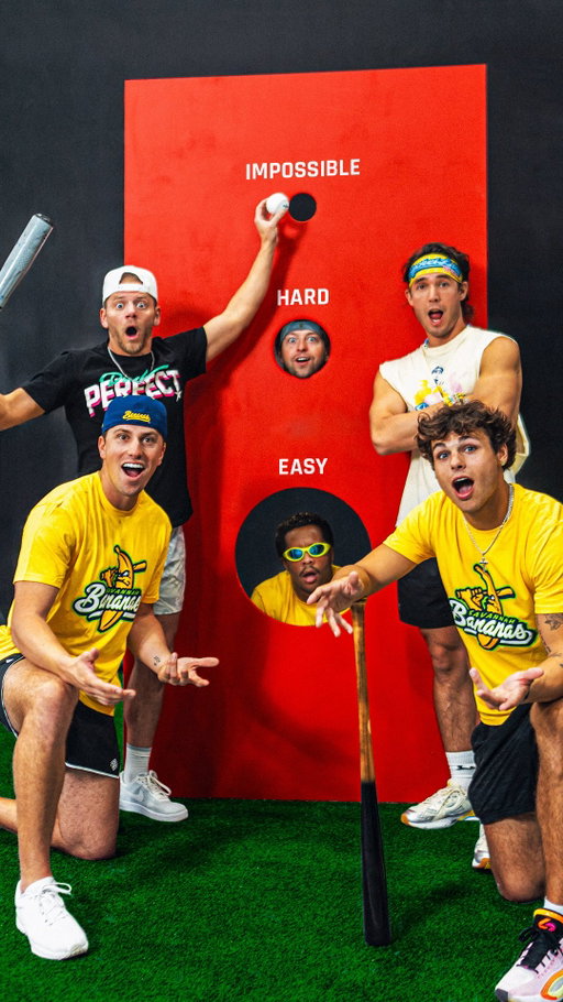 trying to make the world’s hardest baseball hit (feat. @thesavbananas) 😱⚾ @drinkbodyarmor