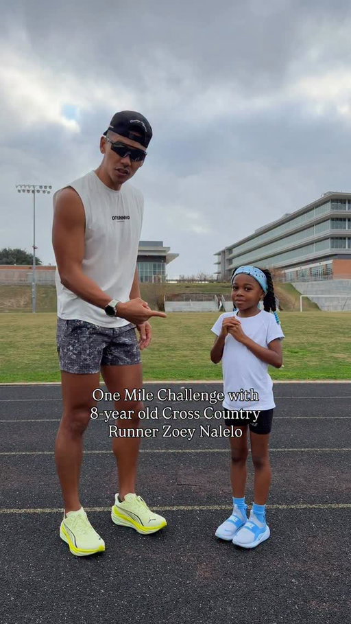 One Mile Challenge with 8-year old Cross Country Runner Zoey Nalelo 

Goal: Sub 8 mins

Time: 7:53 

Zoey was the youngest athlete to complete the one mile challenge so far. 

Her dad @alieffitness was our 2nd pacer. 

Inspiration. 

#run #runners #running #milechallenge marathon