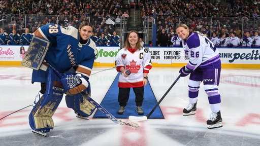 Women’s hockey 🤝

Honored to have Canada Women’s National Para Ice Hockey Team Captain - and Paralympic Nordic Skier - Christina Picton drop the ceremonial puck on our game in Edmonton!