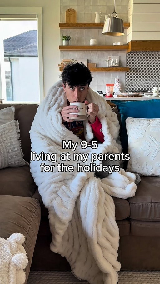My 9-5 living at my parents for the holidays #dayinmylife #holidays #parents #lifestyle #martysupreme