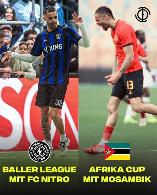 Stanley Ratifo mit Mosambik beim Afrika Cup! 🇲🇿

In Season 3 spielte Ratifo für den FC Nitro in der Baller League. ⚡️ Jetzt darf er sich mit den größten afrikanischen Stars messen! 🌍

Nach einer knappen Niederlage gegen Elfenbeinküste, trifft Mosambik heute auf Gabun. Danach wartet Kamerun. Viel Erfolg, Stanley! ❤️