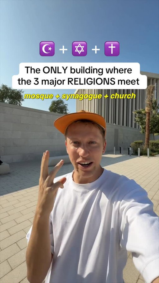 This is the only place in the WORLD that has an active mosque, synagogue & church within the same complex! ✝️✡️☪️

The Abrahamic Family House is an interfaith complex in @visitabudhabi that is focused on understanding and acceptance and I LOVE IT. The world needs unity more than ever & this initiative is a reminder that dialogue understanding and shared humanity will always be stronger than division.

So cool & highly recommend you check it out when you’re visiting the city! 

#InAbuDhabi #whatheck #travel