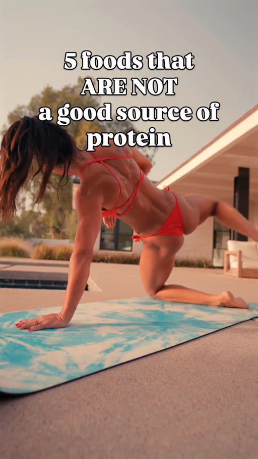 These foods contain protein…
But they are NOT protein sources.
If your goal is muscle, metabolism, or fat loss, protein quality matters.

Here are 5 foods that ARE a good source of protein
Greek yogurt 
Chicken 
Salmon 
Lean ground beef 
Whey protein 
Tofu 
Vegan protein powder 
Eggs 

#protein #fitness #nutrition