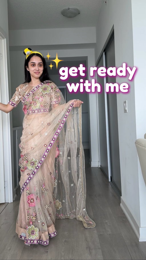 grwm featuring one of YOU!!!! ❤️ always so much fun meeting people in person I enjoyed this day sm!!! I would have been totally screwed without this angel LOL

the sari is a gift my khala got for my mom from India in 2012! 

@urbandecaycosmetics slick brow
@benefitcanada gimme brow shade 4
@kulfi.beauty serum primer
@hauslabs foundation in 050
@hauslabs concealer fair neutral 04
@narsissist laguna bronzer 02
@hudabeauty cotton candy blush
@onesize pink loose powder
@charlottetilbury pink pressed powder but I think it was limited edition :( 
@diorbeauty @diorbeautylovers jumbo bronzer
@essence_cosmetics baked blushes
@colourpopcosmetics purple palette with the huda icy nude palette
@benefitcosmetics bad gal bang waterproof mascara
I’m sorry I don’t remember the lashes!
@rhode lift liner with I think @charlottetilbury pillow talk and @dior gloss 
@tirtir_official @tirtir_global setting spray

#desi #grwm #pakistani
