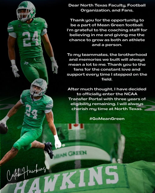 All glory to God! Thank you UNT!!🟢⚪️